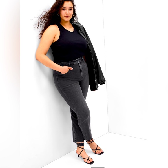 Gap Vintage slim sky-high, grey gray jeans, womens size 35 / 20 R New with tags - Picture 1 of 10